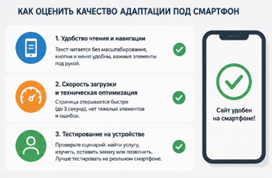 Инфографика: как оценить качество мобильной адаптации сайта